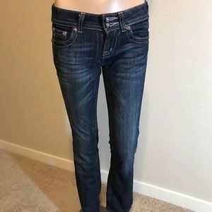 Miss Me Jeans Embellished Pocket Jeans.Size 25.